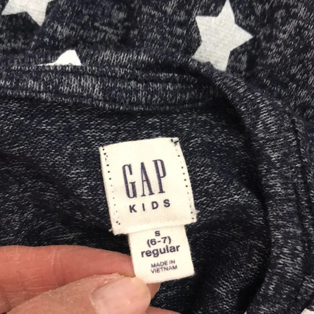 Gap Kids long sleeved dress featuring white stars